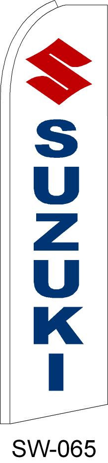SUZUKI auto dealer swooper feather banner sign flag - Click Image to Close